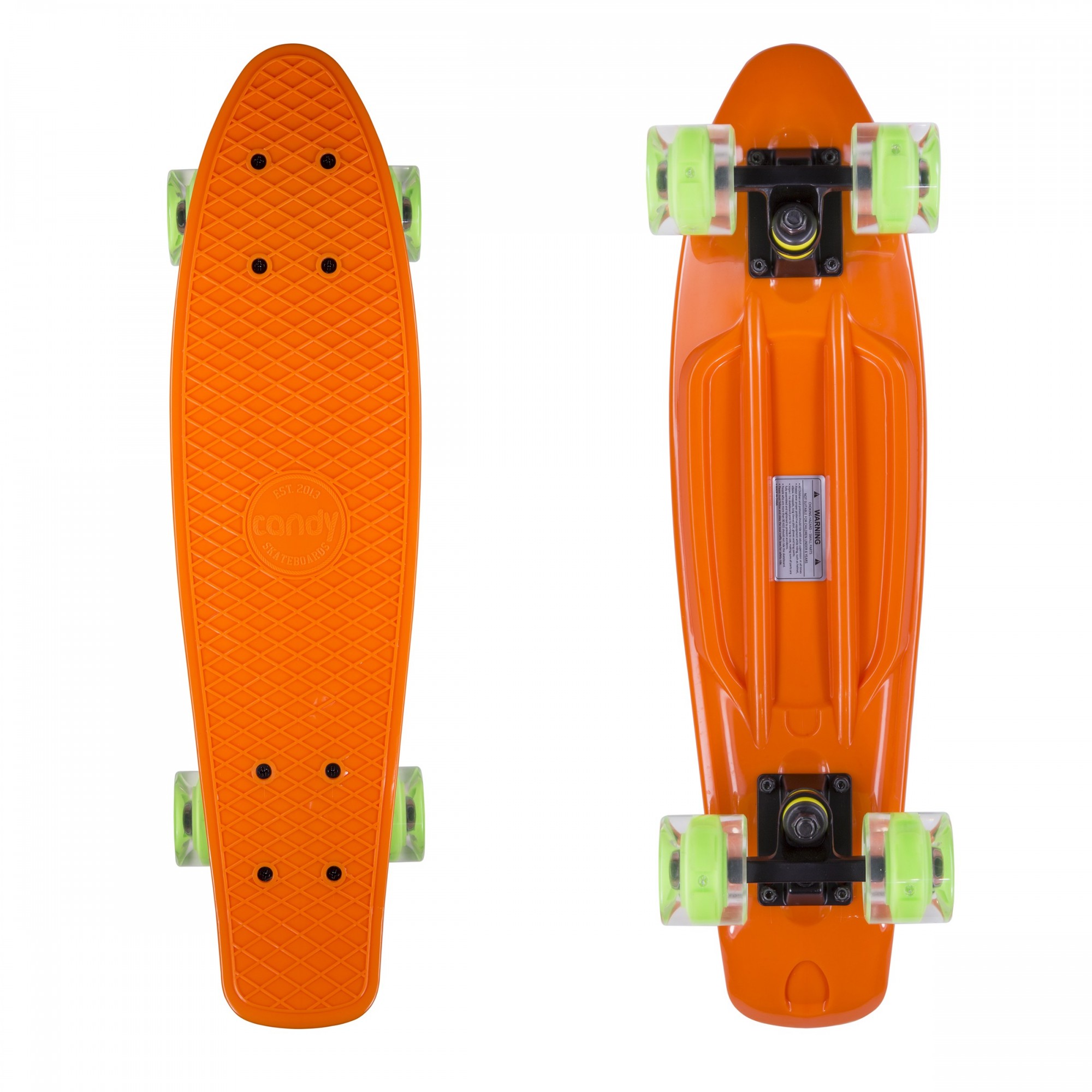 

Скейт круизер(пенни борд) Candy 22″ Orange/LED Wheels сборка в Украине