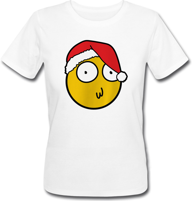 

Женская футболка Fat Cat Morty Christmas Smiley (белая)  42120, Женская футболка Fat Cat Morty Christmas Smiley (белая) M 42120