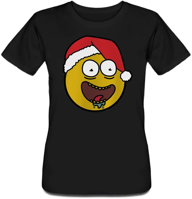 

Женская футболка Fat Cat Rick Christmas Smiley (чёрная)  42983, Женская футболка Fat Cat Rick Christmas Smiley (чёрная) XL 42983