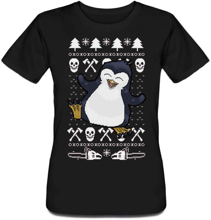 

Женская футболка Fat Cat Psycho Penguin (чёрная)  42857, Женская футболка Fat Cat Psycho Penguin (чёрная) S 42857