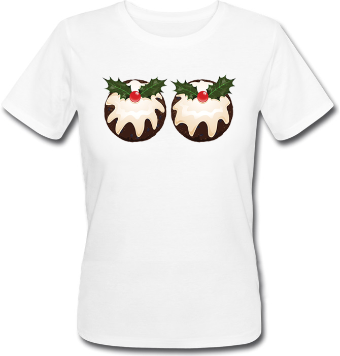 

Женская футболка Fat Cat A Couple Of Christmas Puddings (белая)  41931, Женская футболка Fat Cat A Couple Of Christmas Puddings (белая) S 41931