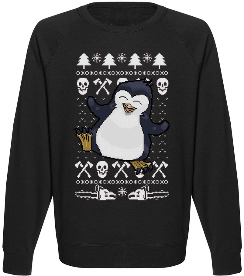 

Мужской свитшот Fat Cat Psycho Penguin (чёрный)  40026, Мужской свитшот Fat Cat Psycho Penguin (чёрный) L 40026