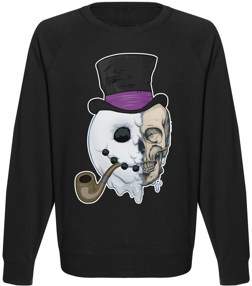 

Мужской свитшот Fat Cat Snowman Skull (чёрный)  41242, Мужской свитшот Fat Cat Snowman Skull (чёрный) L 41242