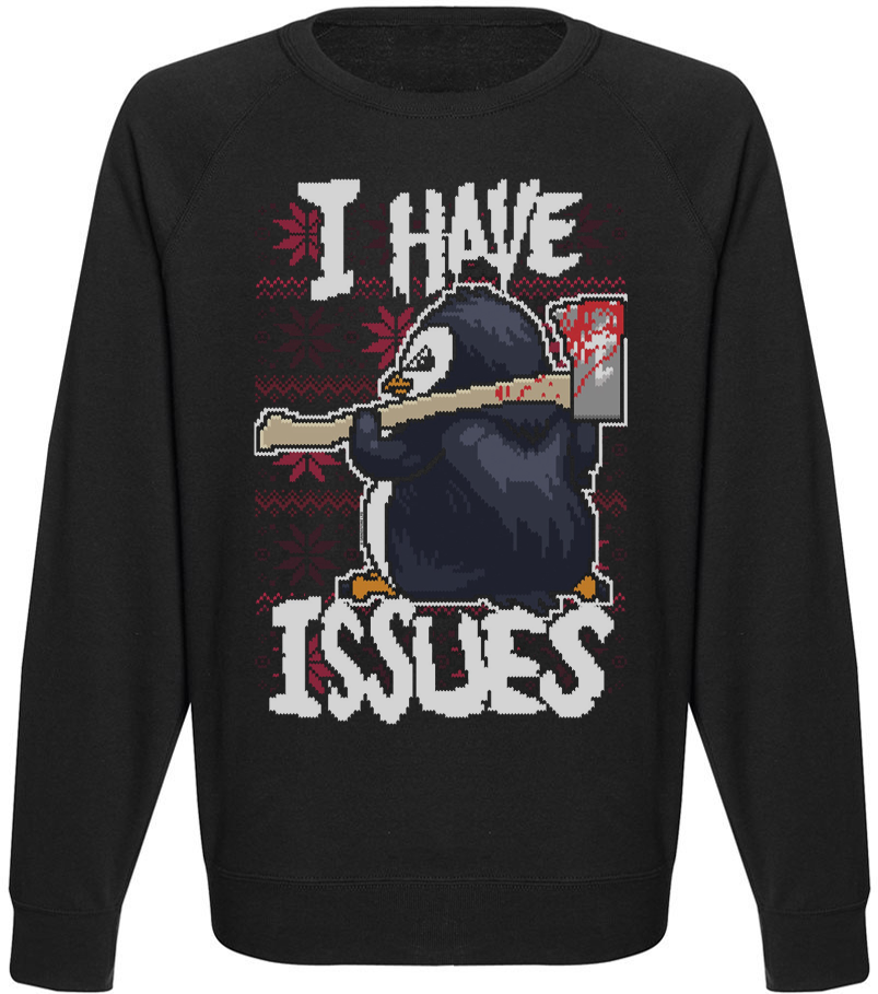 

Мужской свитшот Fat Cat Psycho Penguin I Have Issues (чёрный)  40092, Мужской свитшот Fat Cat Psycho Penguin I Have Issues (чёрный) L 40092