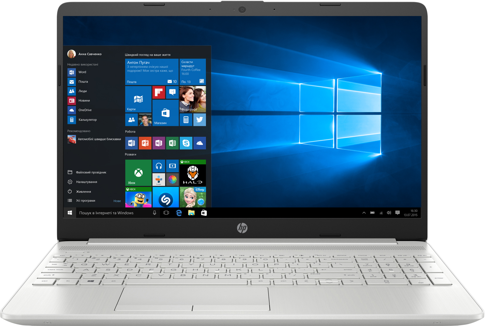 

Ноутбук HP 15-dw1003ur (2E9R0EA) Natural Silver