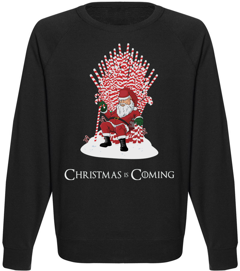 

Мужской свитшот Fat Cat Game Of Thrones - Christmas Is Coming (чёрный) XXL 41405