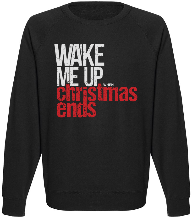 

Мужской свитшот Fat Cat Wake Me Up When Christmas Ends (чёрный) XXL 39888