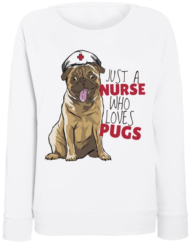 

Женский свитшот Fat Cat Nurse Pug (белый)  40555, Женский свитшот Fat Cat Nurse Pug (белый) M 40555