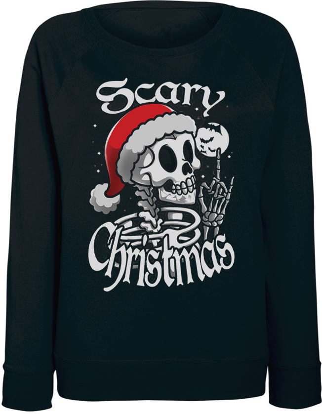 

Женский свитшот Fat Cat Scary Christmas (чёрный) XXL 44348