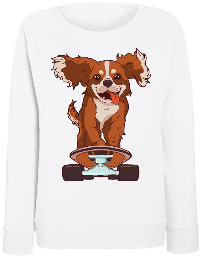 

Женский свитшот Fat Cat Skating Dog (белый)  40625, Женский свитшот Fat Cat Skating Dog (белый) L 40625