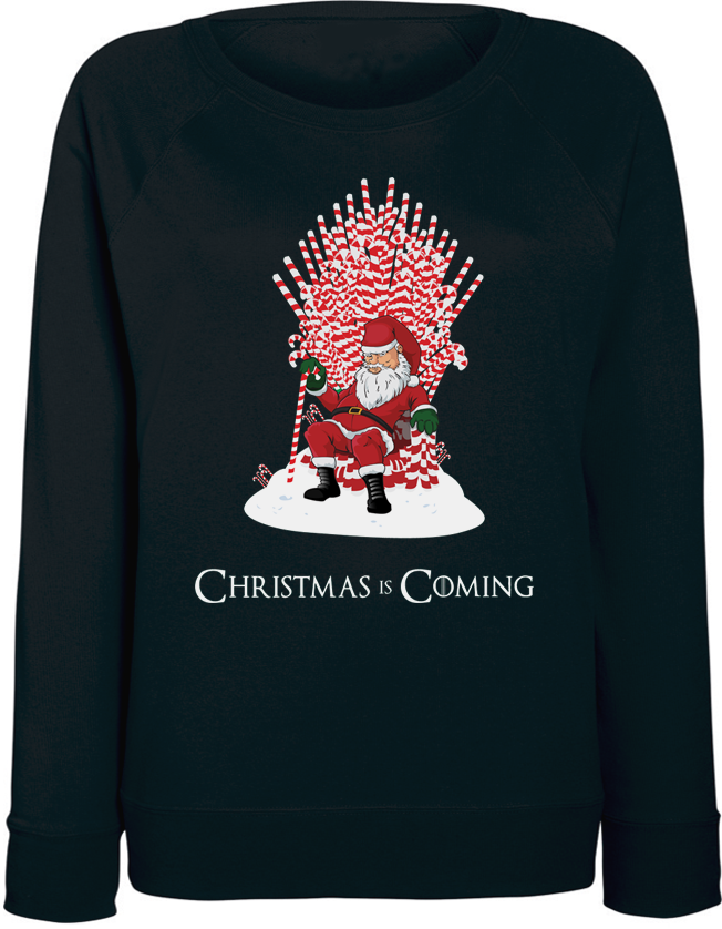 

Женский свитшот Fat Cat Game Of Thrones - Christmas Is Coming (чёрный) XXL 44824