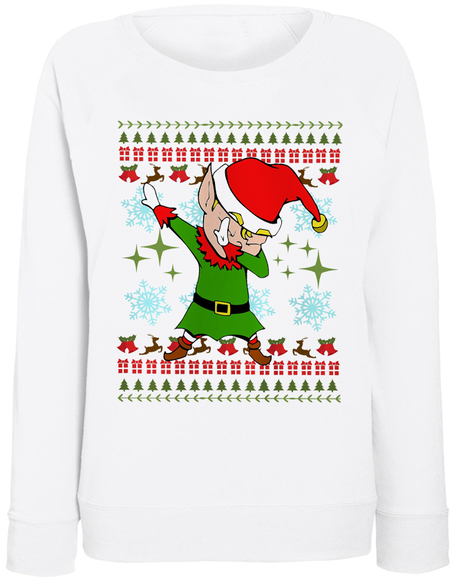 

Женский свитшот Fat Cat Dabbing Elf (белый)  40709, Женский свитшот Fat Cat Dabbing Elf (белый) S 40709
