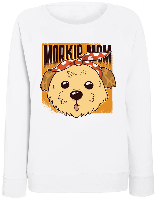 

Женский свитшот Fat Cat Morkie Mom (белый)  40541, Женский свитшот Fat Cat Morkie Mom (белый) M 40541