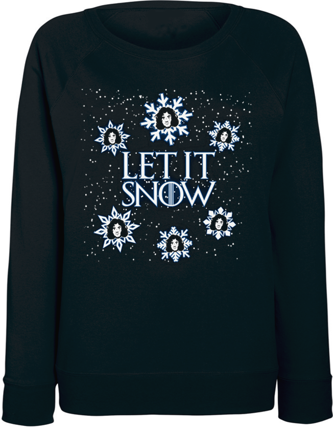

Женский свитшот Fat Cat Game Of Thrones - Let It Snow (чёрный) XXL 44439