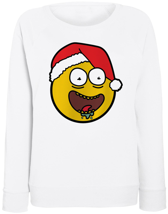 

Женский свитшот Fat Cat Rick Christmas Smiley (белый) XXL 40856