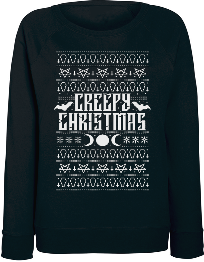 

Женский свитшот Fat Cat Creepy Christmas (чёрный) XXL 44110