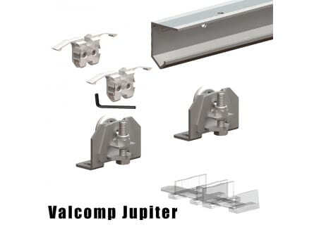 

Комплект Подвесной Раздвижной Системы Valcomp Jupiter Ju18 Для 1 Двери До 30 Кг 213-006
