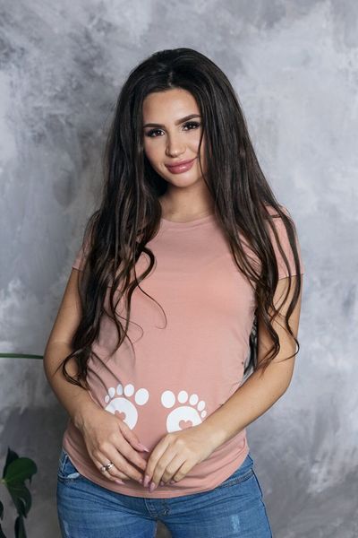 

Футболка для вагітних і годуючих To Be 4076041-51 S пудровим 2900000356382