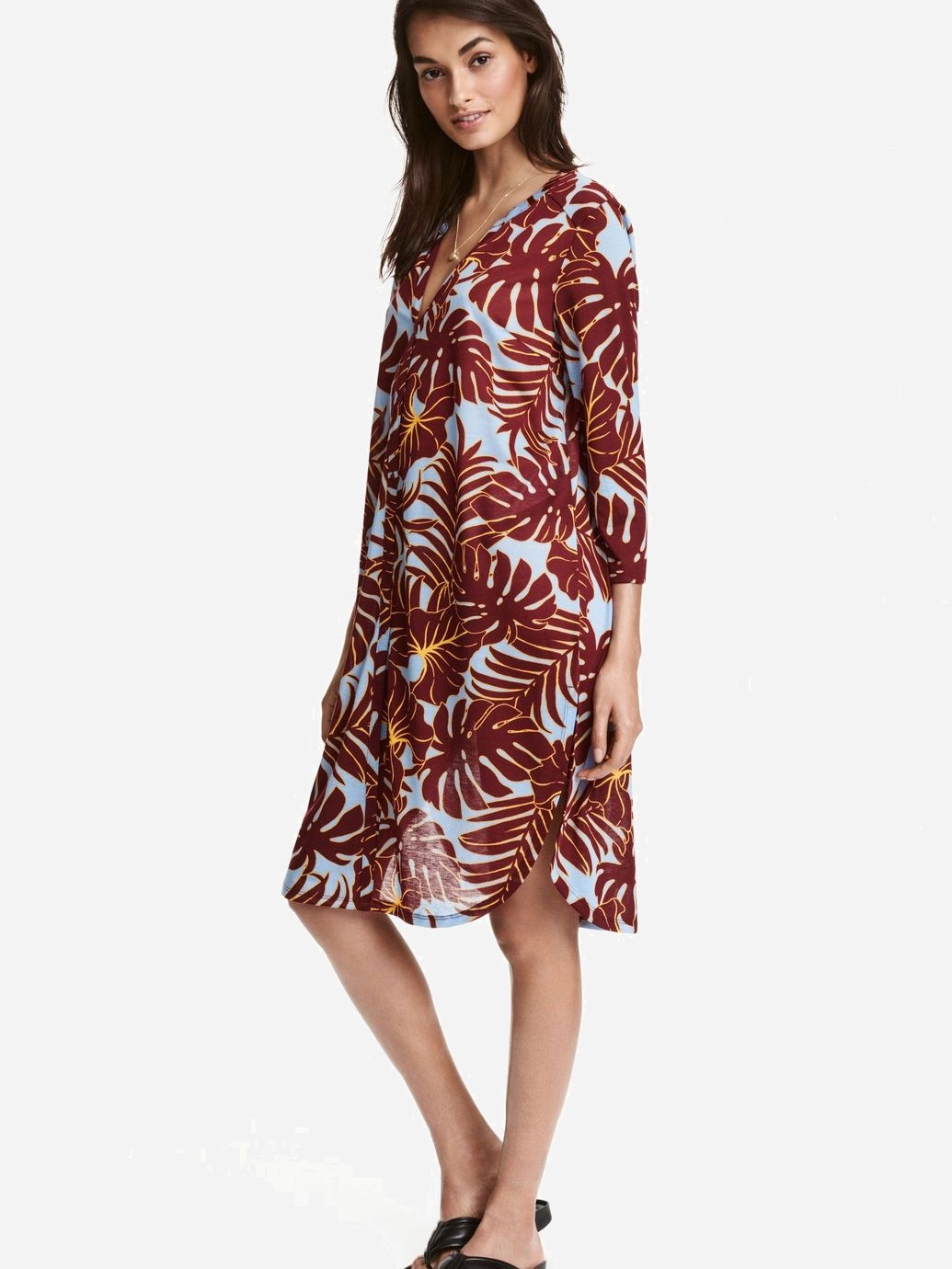 

Туника H&M 383404b14  Бордовая, Туника H&M 383404b14 S Бордовая