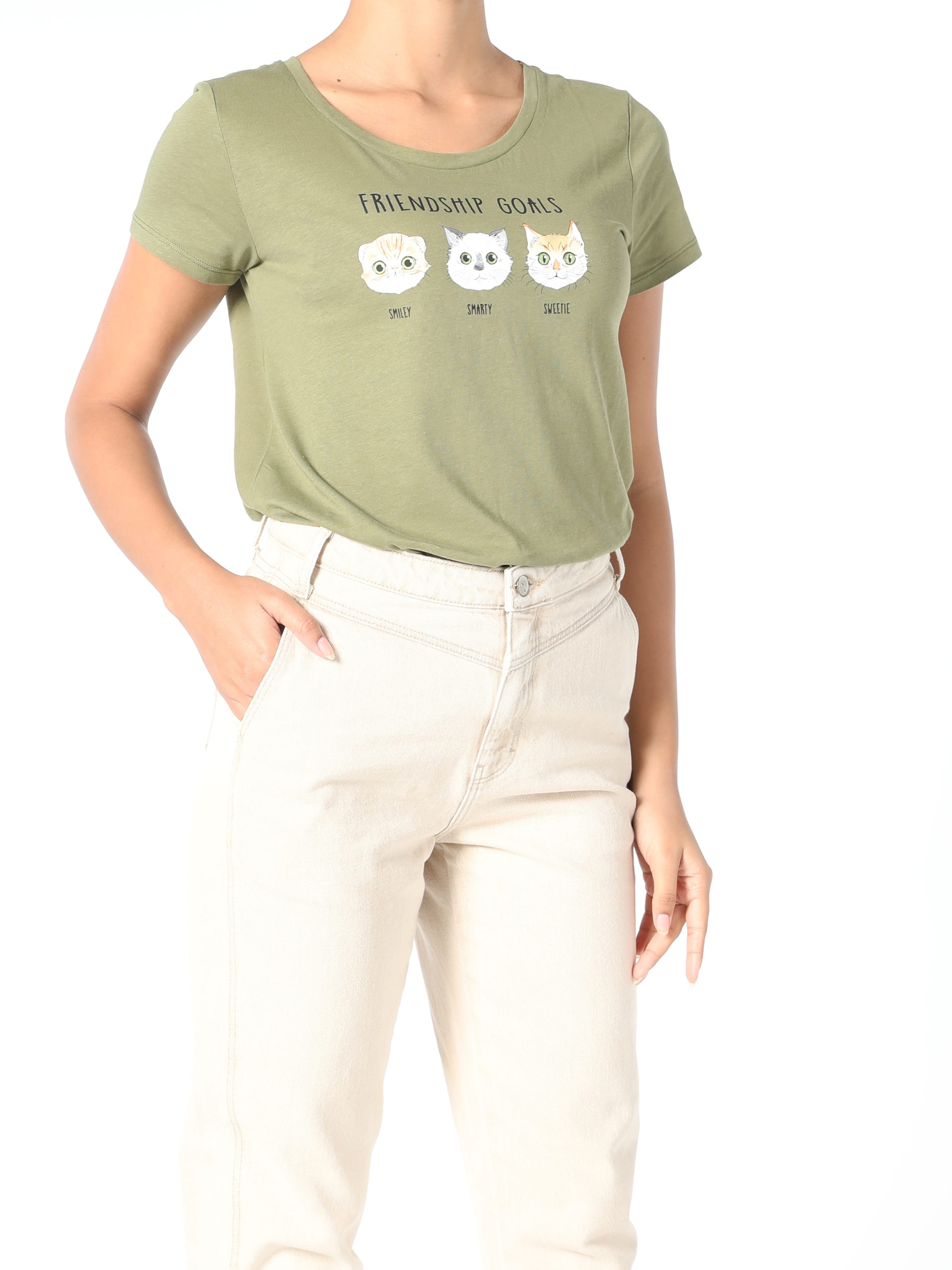

Футболка Colin's CL1056376KHA  Khaki, Футболка Colin's CL1056376KHA XS Khaki