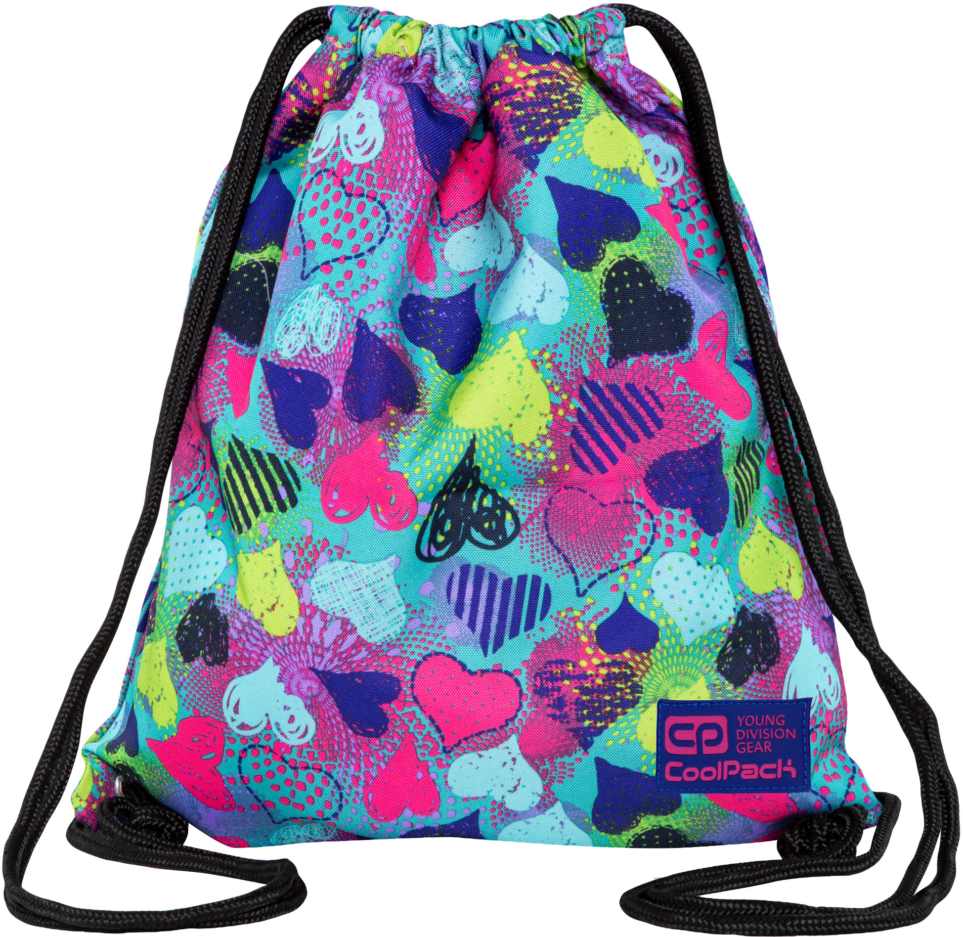 

Сумка для обуви CoolPack Solo Hearts Graffiti 35.5 x 42.5 см унисекс (C72145)