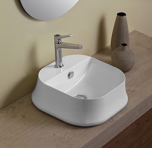 

Раковина накладная Simas Sharp, white glossy (SH 07 BL)