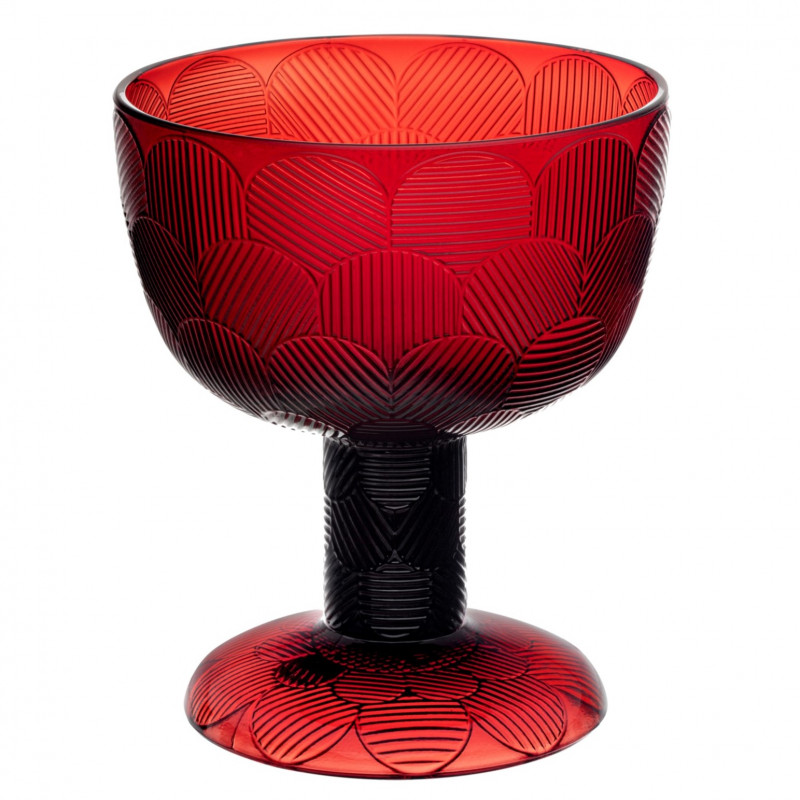 

Креманка стеклянная красная Miranda 14,5 см, iittala