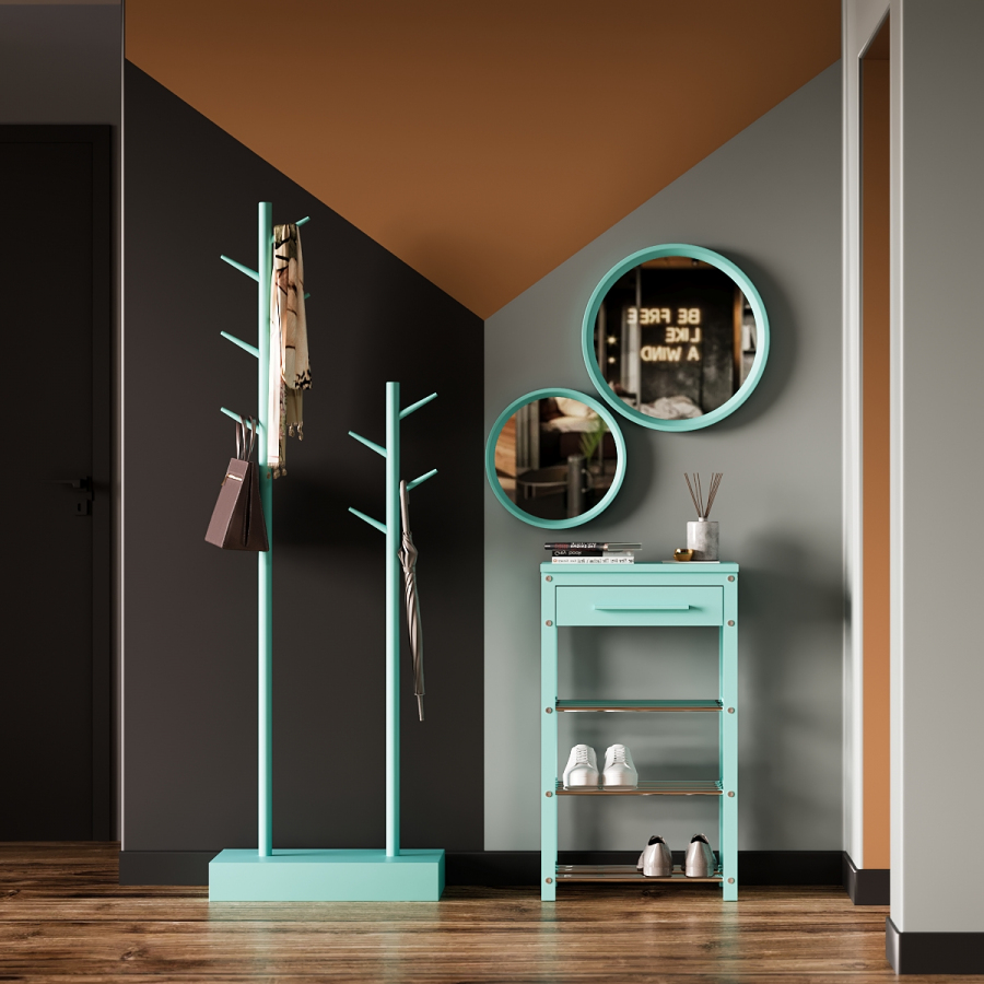 

Мебель в прихожую Fenster Черри Бирюзовая