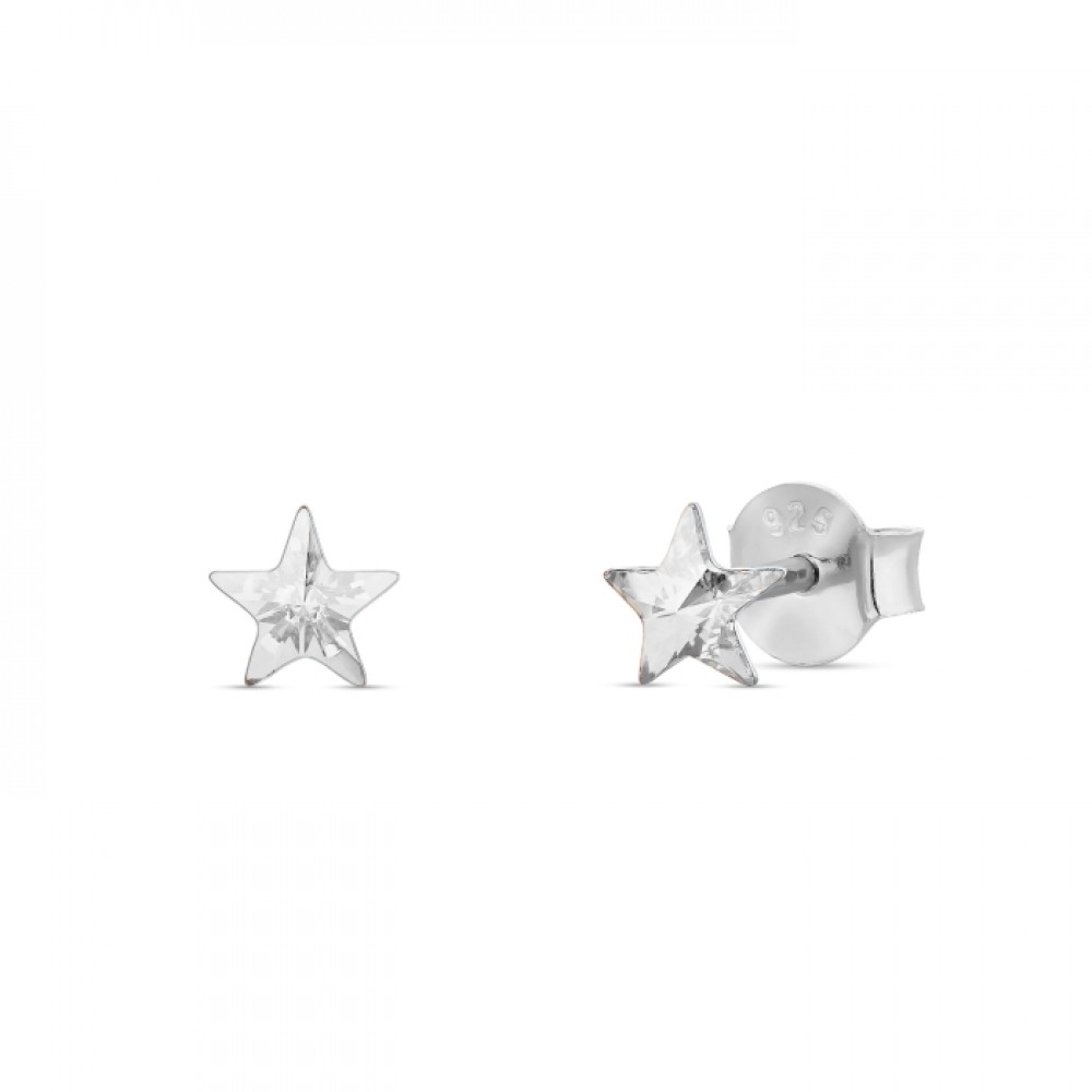 

Серебряные серьги Spark со Swarovski Small Star Studs K47455C
