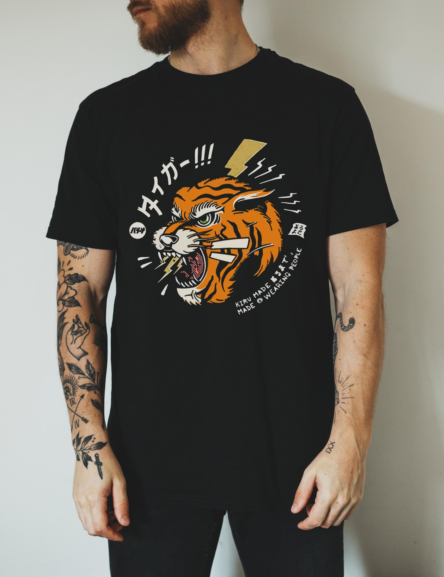 

Футболка Stedman Japanese Urban Series Tiger Old School XS Черная