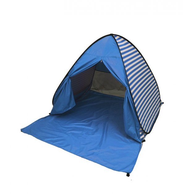 

Палатка пляжная автоматическая 150х165х110 см Stripe Синяя (М-14837)