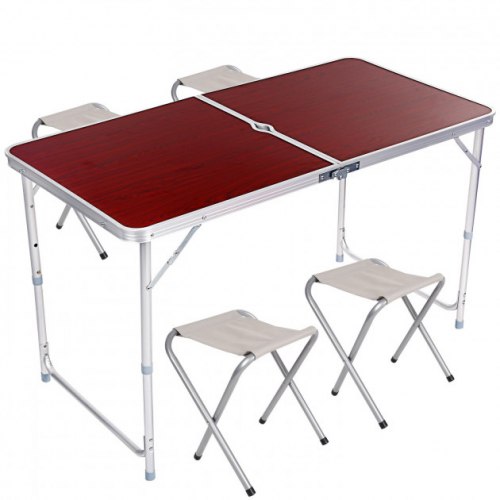 

Стол для пикника раскладной со стульями Folding Table (2 режима высоты) Коричневый (od-229)