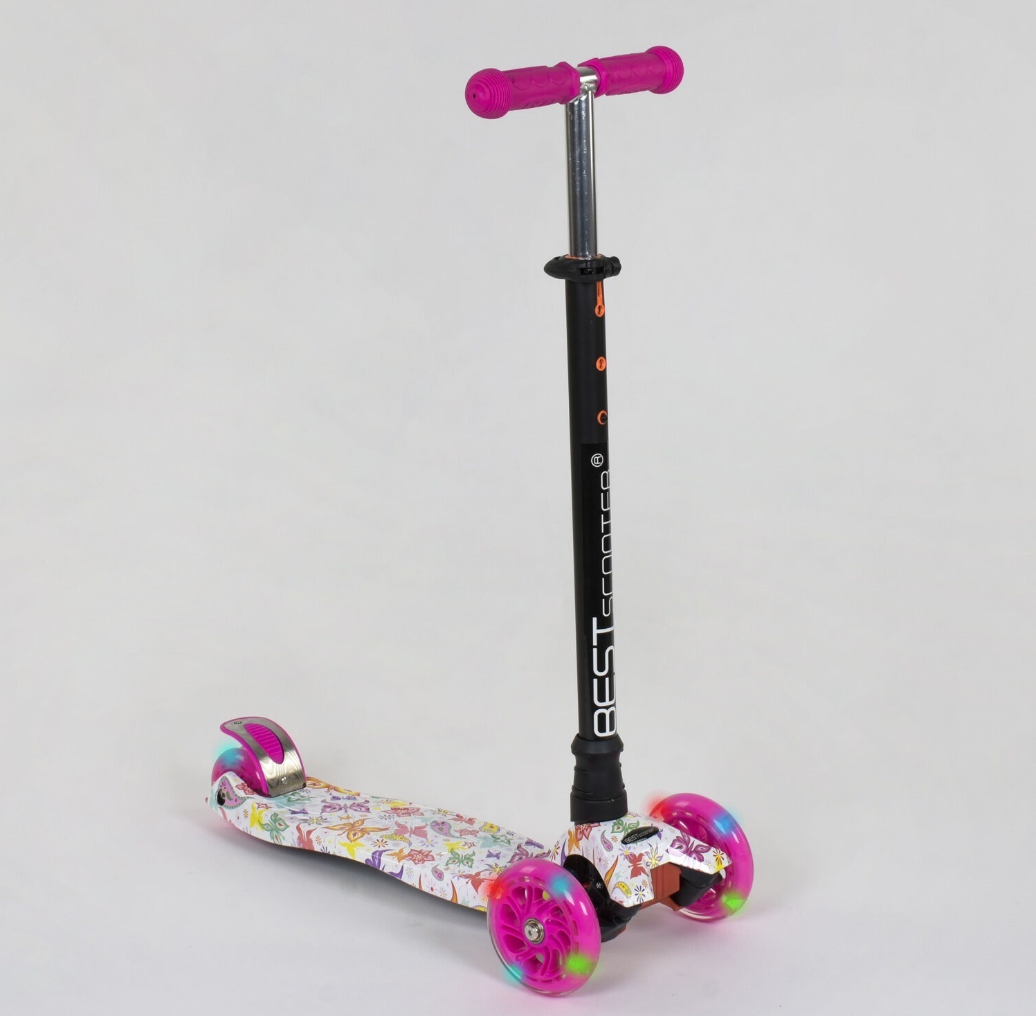 

Самокат Best Scooter MAXI Butterflies А 25593 /779-1336 Pink / White (779-1336)