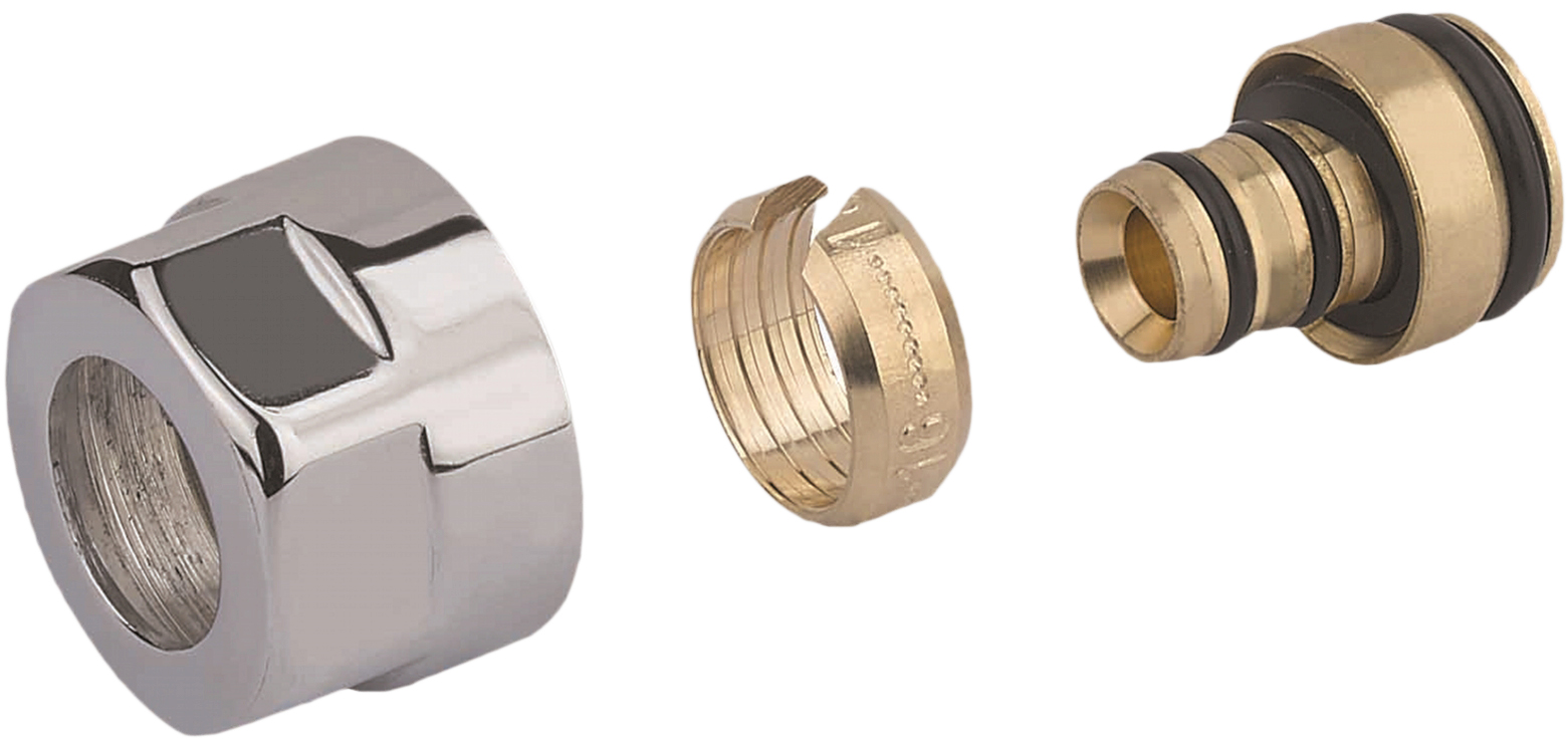 

Гайка для металлопластиковой трубы Carlo Poletti 16 x 2 мм x 3/4" EK хром (A58702B)