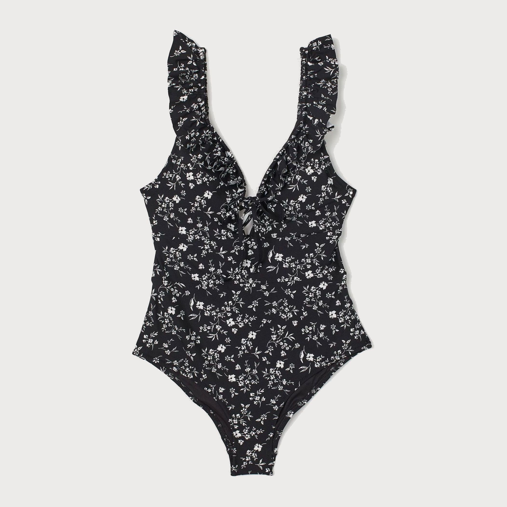 

Купальник слитный женский H&M 911-698276  Черный/Цветы, Купальник слитный женский H&M 911-698276 40 Черный/Цветы