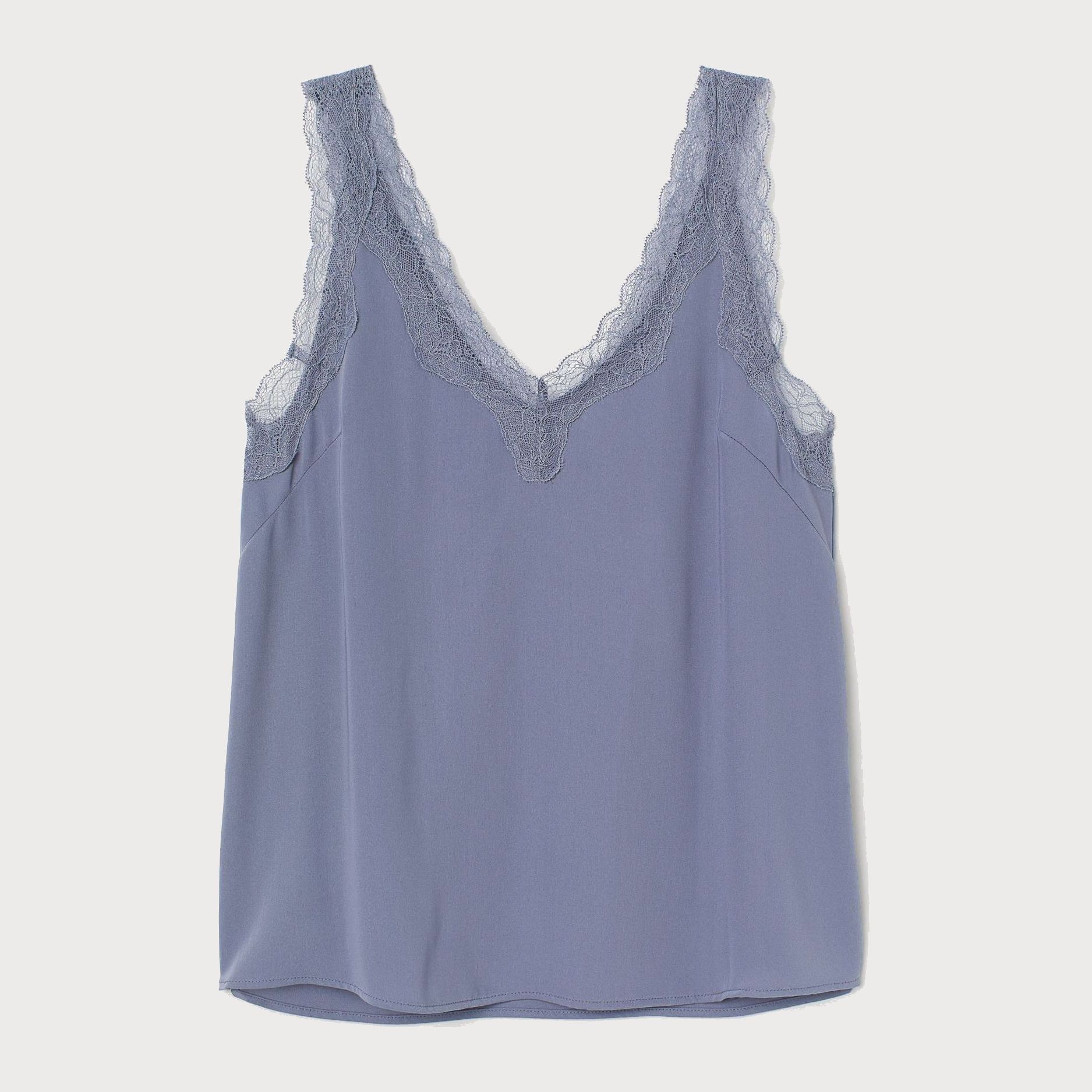 

Топ H&M 2107-7736022  Серо-Голубой, Топ H&M 2107-7736022 38 Серо-Голубой