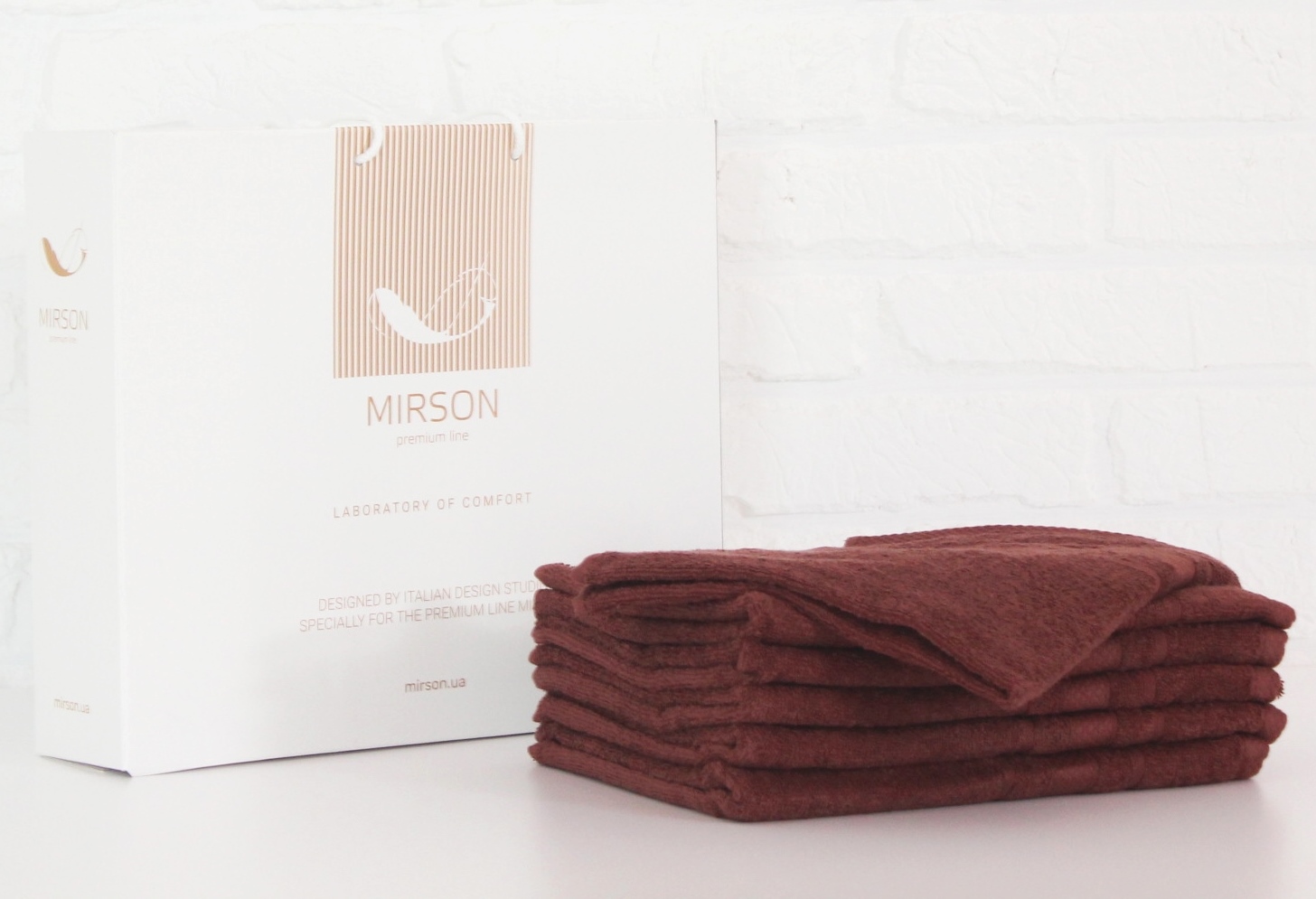 

Набор банных полотенец MirSon №5071 Elite SoftNess Brown 70х140 6 шт