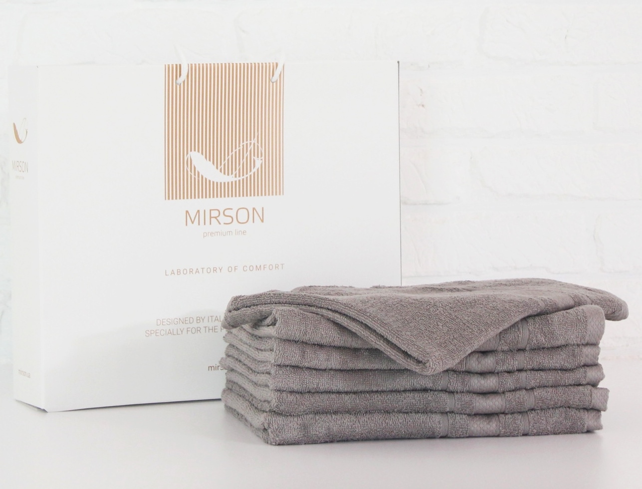

Набор банных полотенец MirSon №5082 Elite SoftNess Smoky 70х140 6 шт