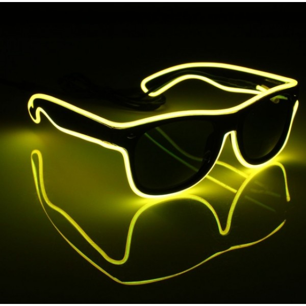 

Очки светодиодные солнцезащитные El Neon ray yellow неоновые