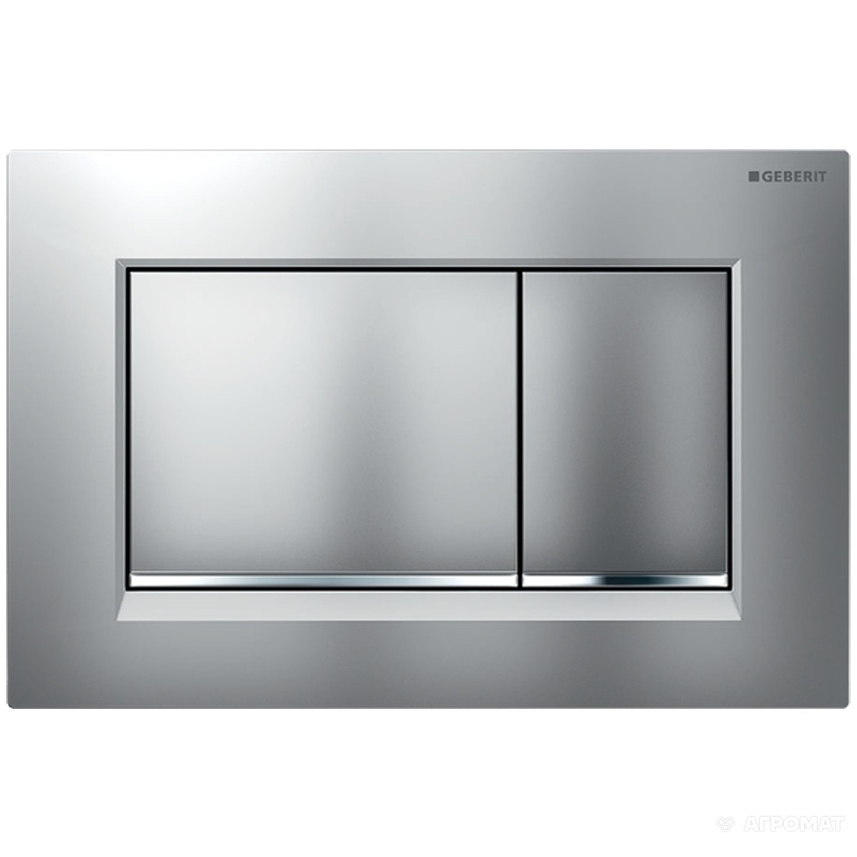 

Кнопка смыва GEBERIT Sigma 30 хром матовый/хром глянцевый/хром матовый 115.883.KN.1