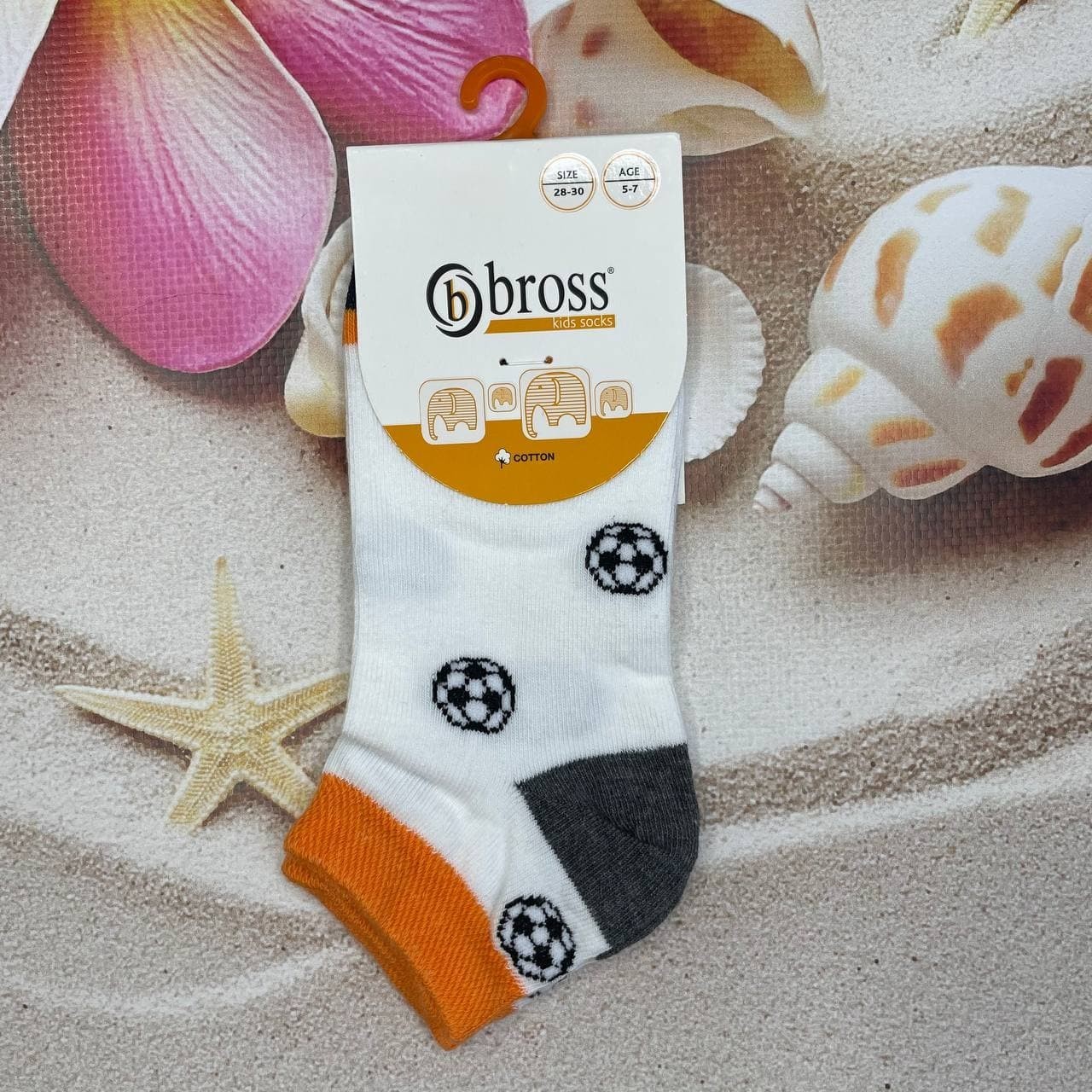 

Носки детские Bross 18-20р Белый с принтом