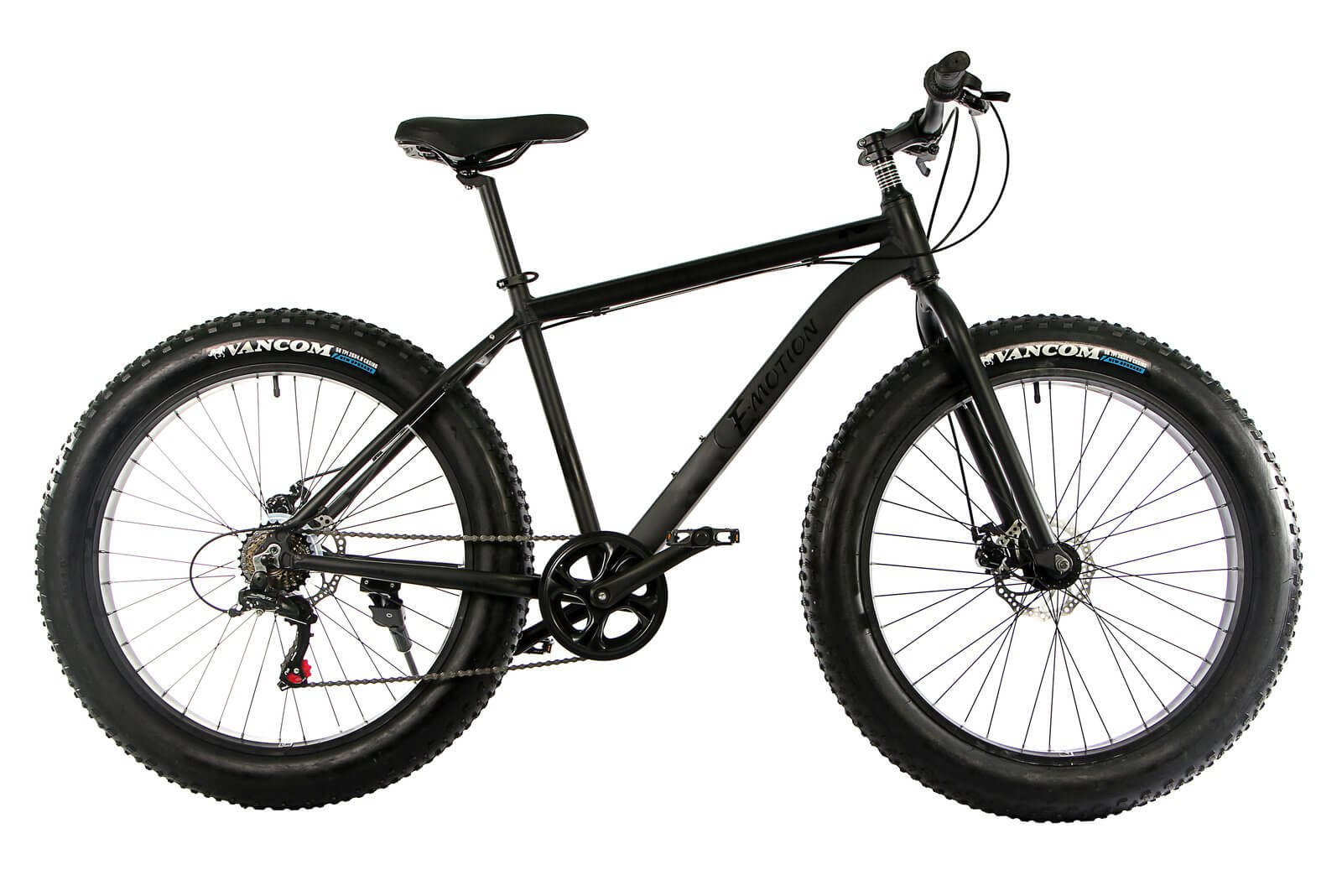 Велосипед E-motion Fatbike GT 26" / рама 19" чёрный матовый – низкие ...