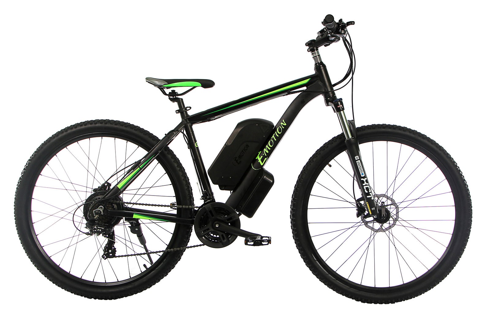 

Электровелосипед E-motion MTB 29" GT 48V 15Ah 500W / рама 19" чёрно-зелёный