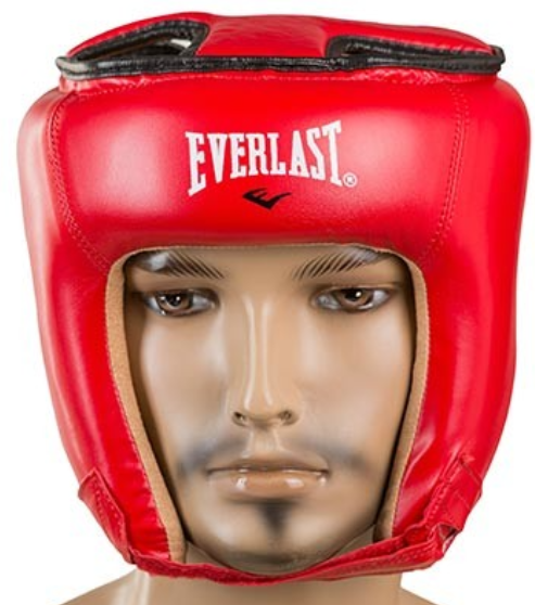 

Боксерский шлем открытый тренировочный EVERLAST FLEX Для единоборств Красный(EVF450-RM) M