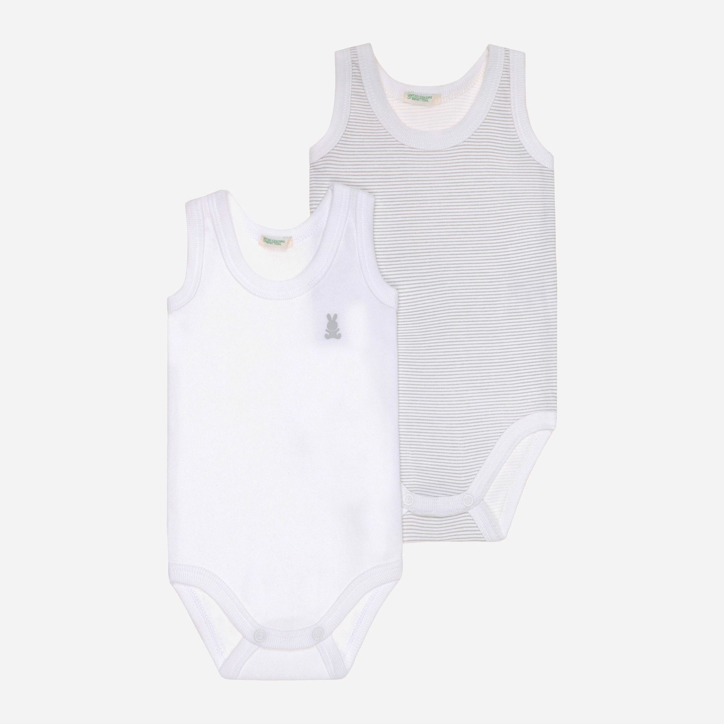 

Боди-майка United Colors of Benetton 3VE40B049-6K5 62 см 2 шт