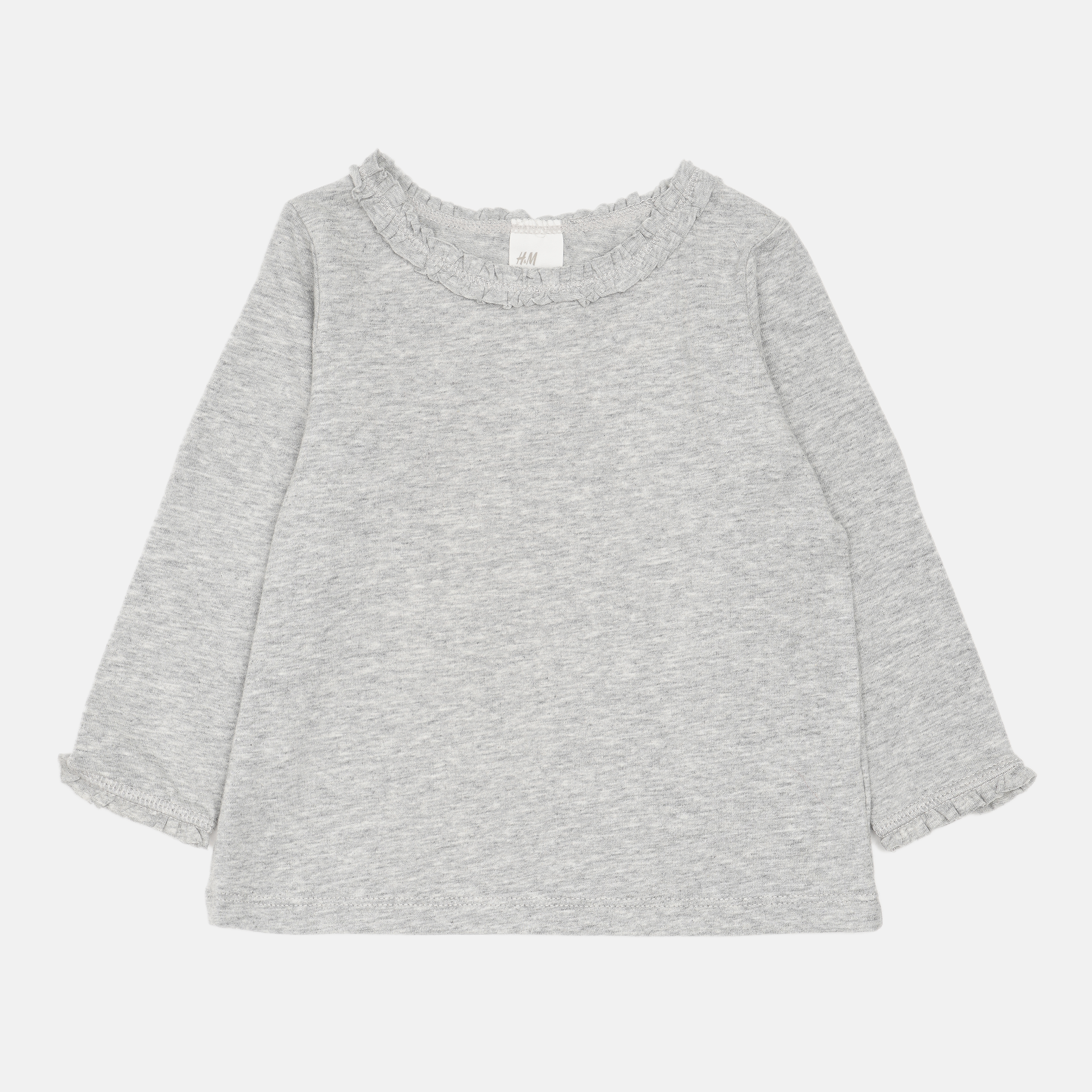 

Футболка с длинными рукавами H&M 6446788 80 см Серая