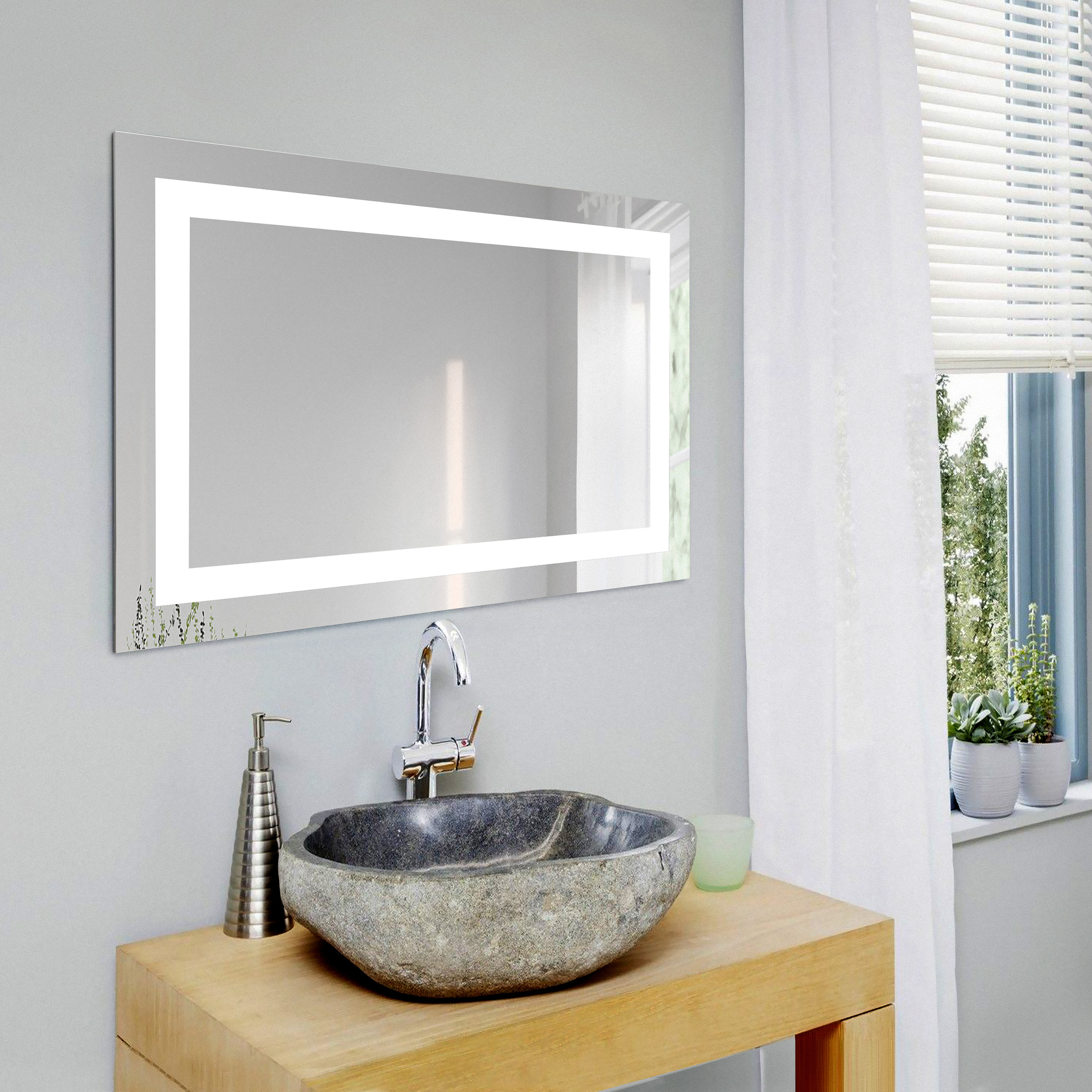 

Зеркало прямоугольное для ванной с подсветкой Art-com Led 4