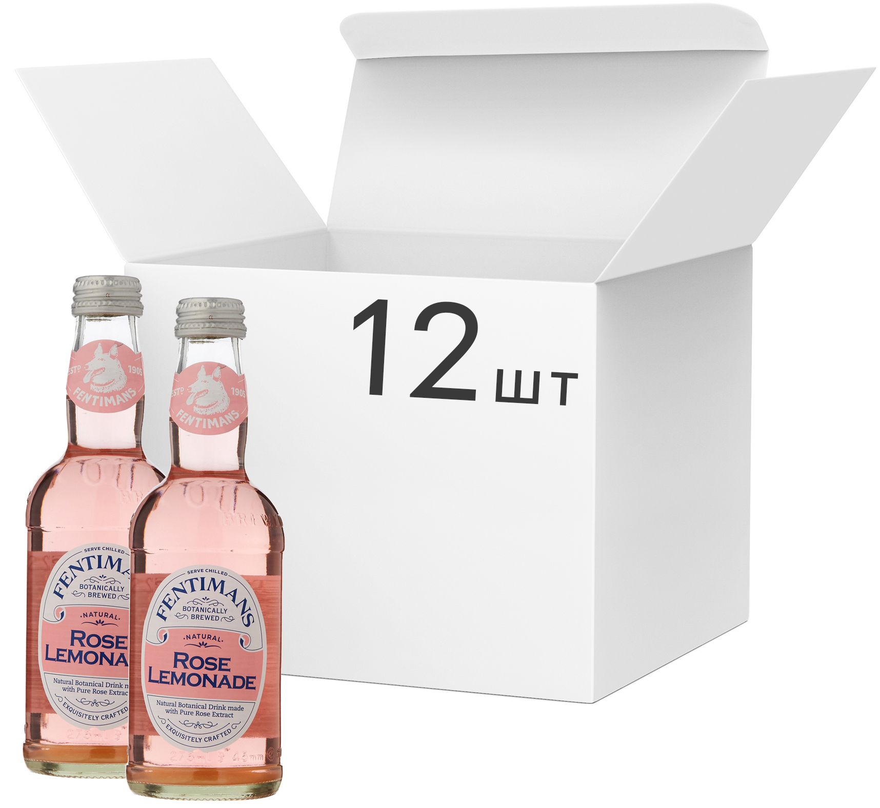 Акція на Упаковка напитка газированного Fentimans Лимонад Rose 0.275 л x 12 шт (5029396738576) від Rozetka UA