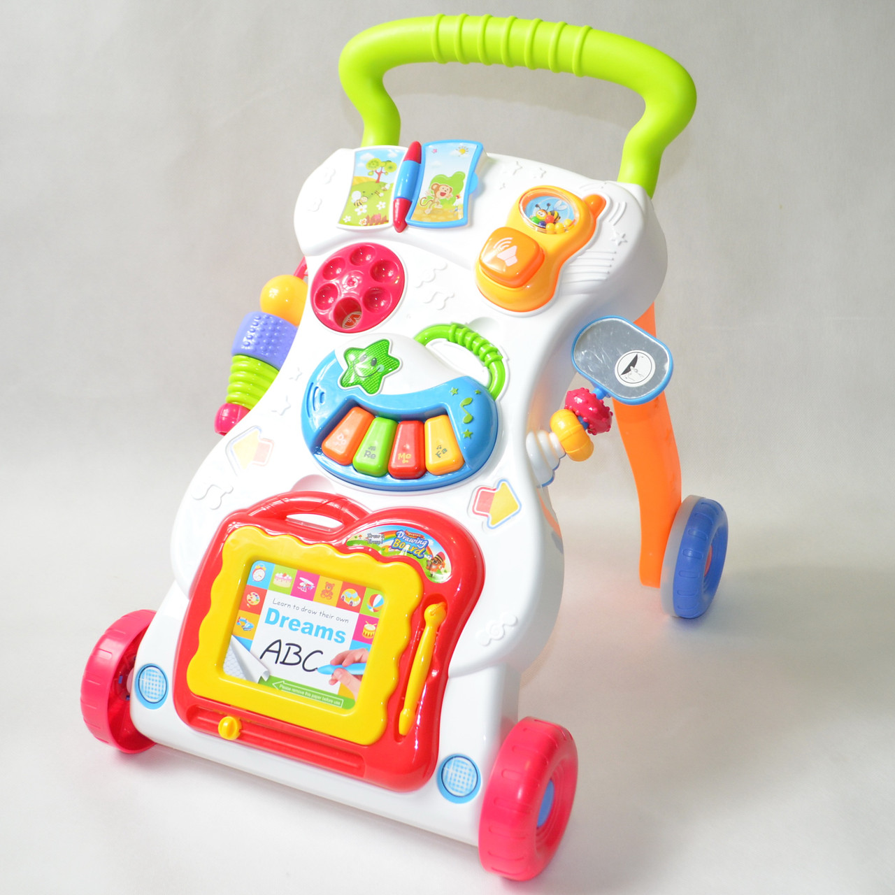 

Детские ходунки-каталка игровой центр с доской для рисования (3089-5)