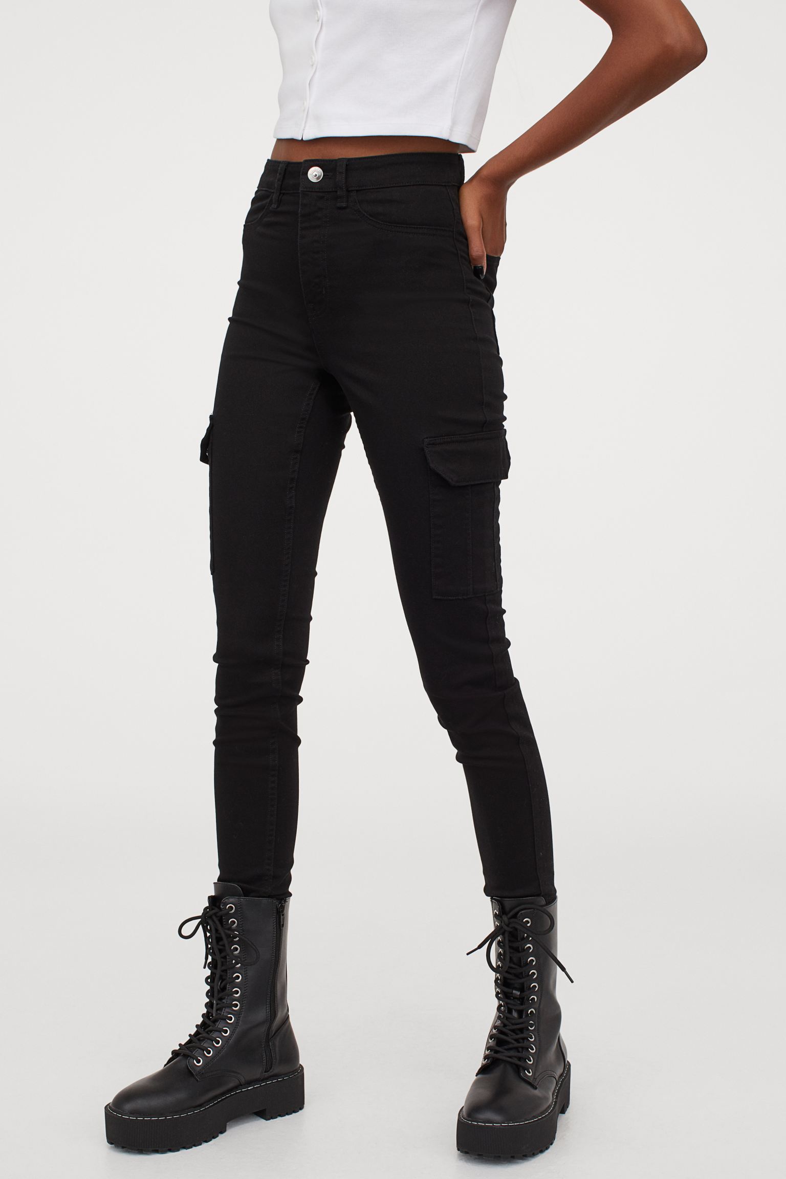 

Брюки H&M  черный 9127195301, Брюки H&M 44 черный 9127195301